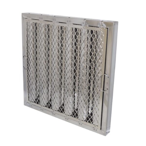 16"H X 16"W Stainless Steel Baffle Grease Filter with Spark Arrestor                            Brand:Flame Gard